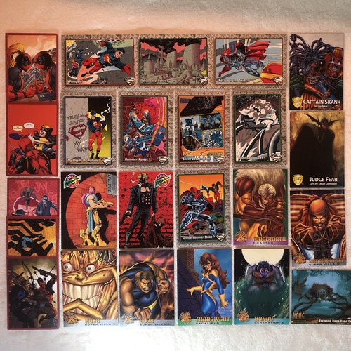 Retro trading cards comics - retro,